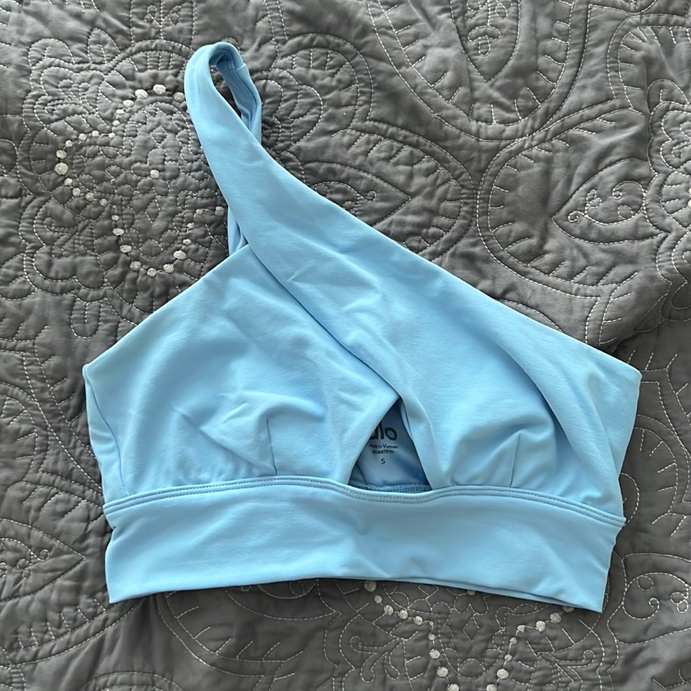 Alo one shoulder sports bra